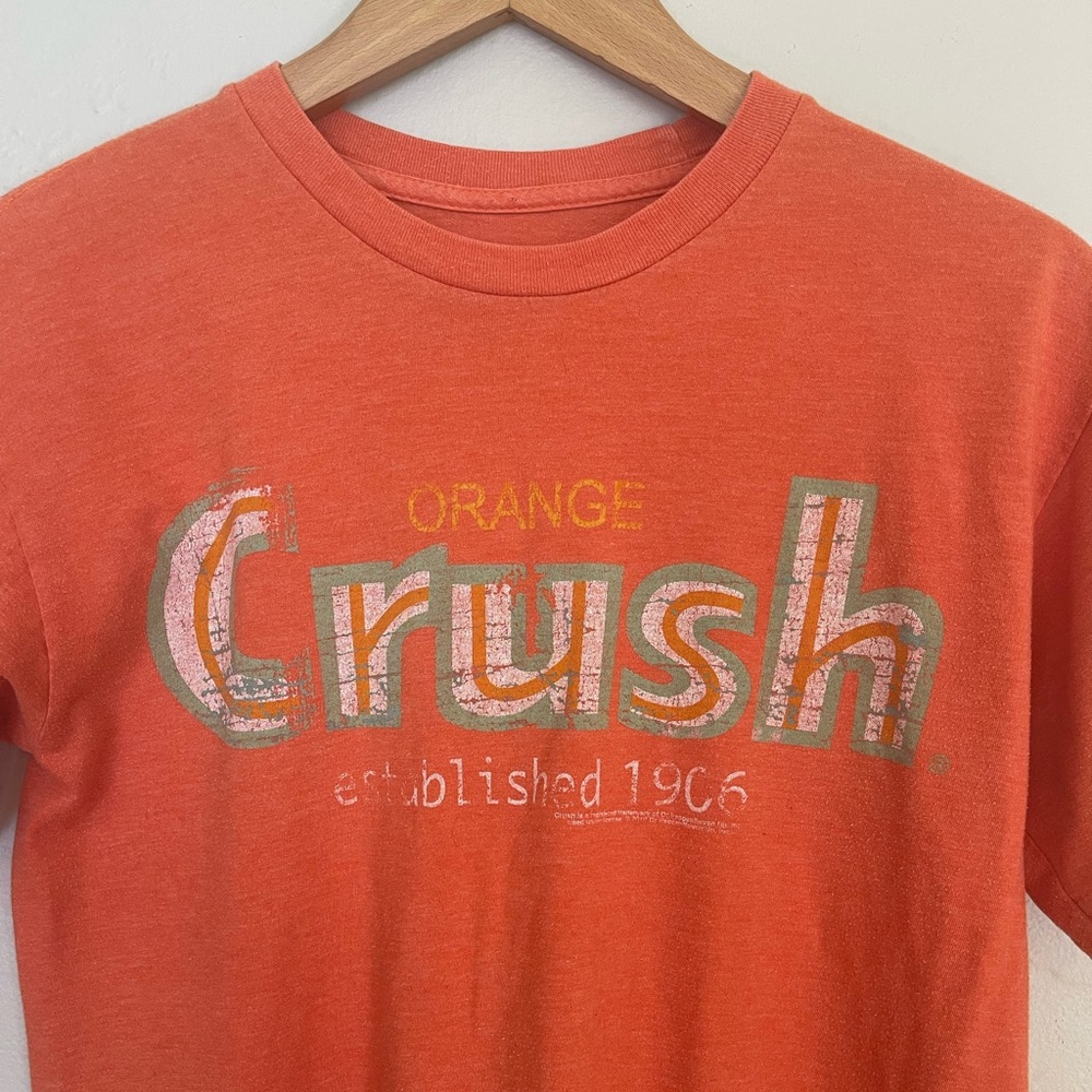 Vintage Orange Crush T-Shirts Adult Size Small